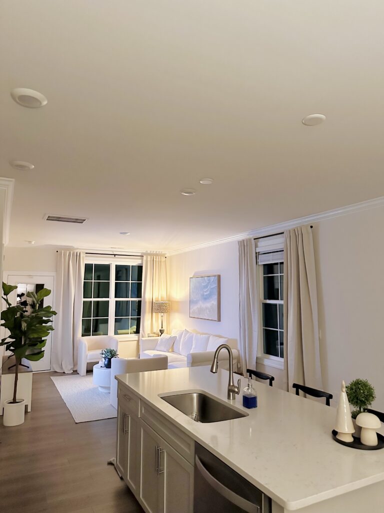 Bright Leaf Cleaning staff deep cleaning modern Raleigh home interior