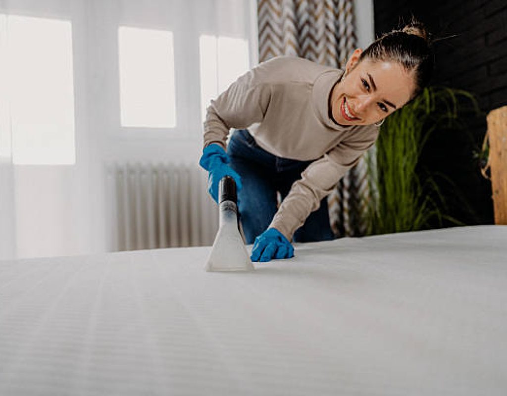 Deep cleaning crew removing built-up grime from home interior surfaces efficiently.